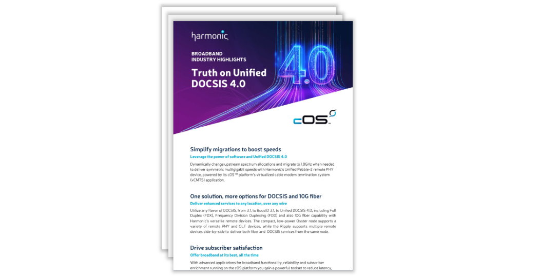 image-industry hightlights - DOCSIS 4.0 - 2